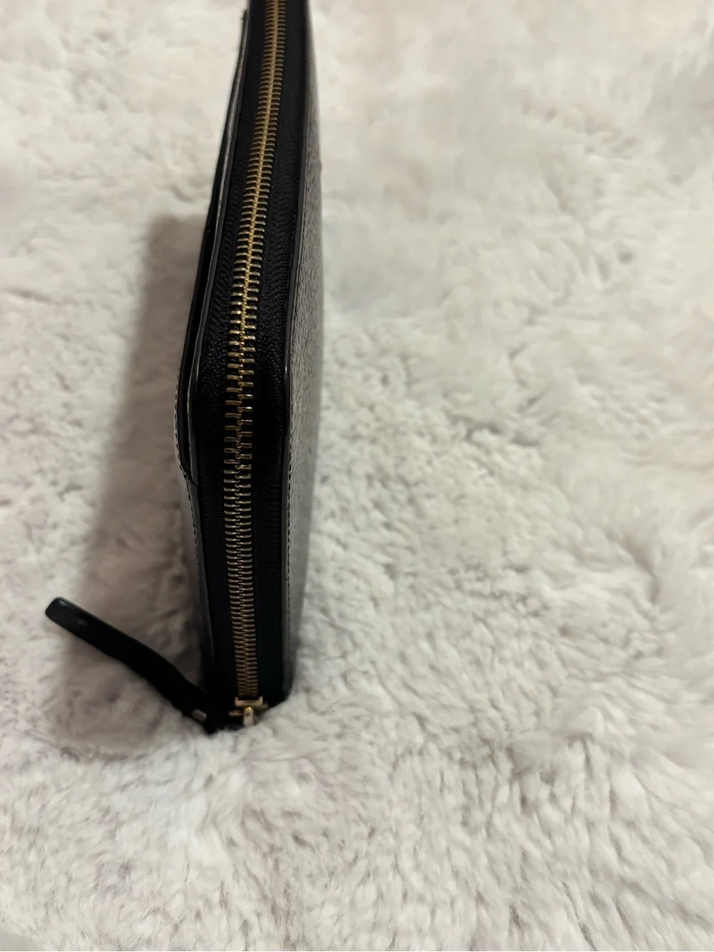 Kate Spade Grand Street Cate Leather Zip Travel Wallet Black